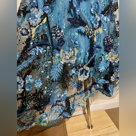 Dress The Population | Umalina Sequin Floral Fit & Flare Dress | Women’s XL - Picture 3 of 6